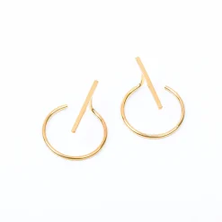 Oorbellen 14k pluto stripe