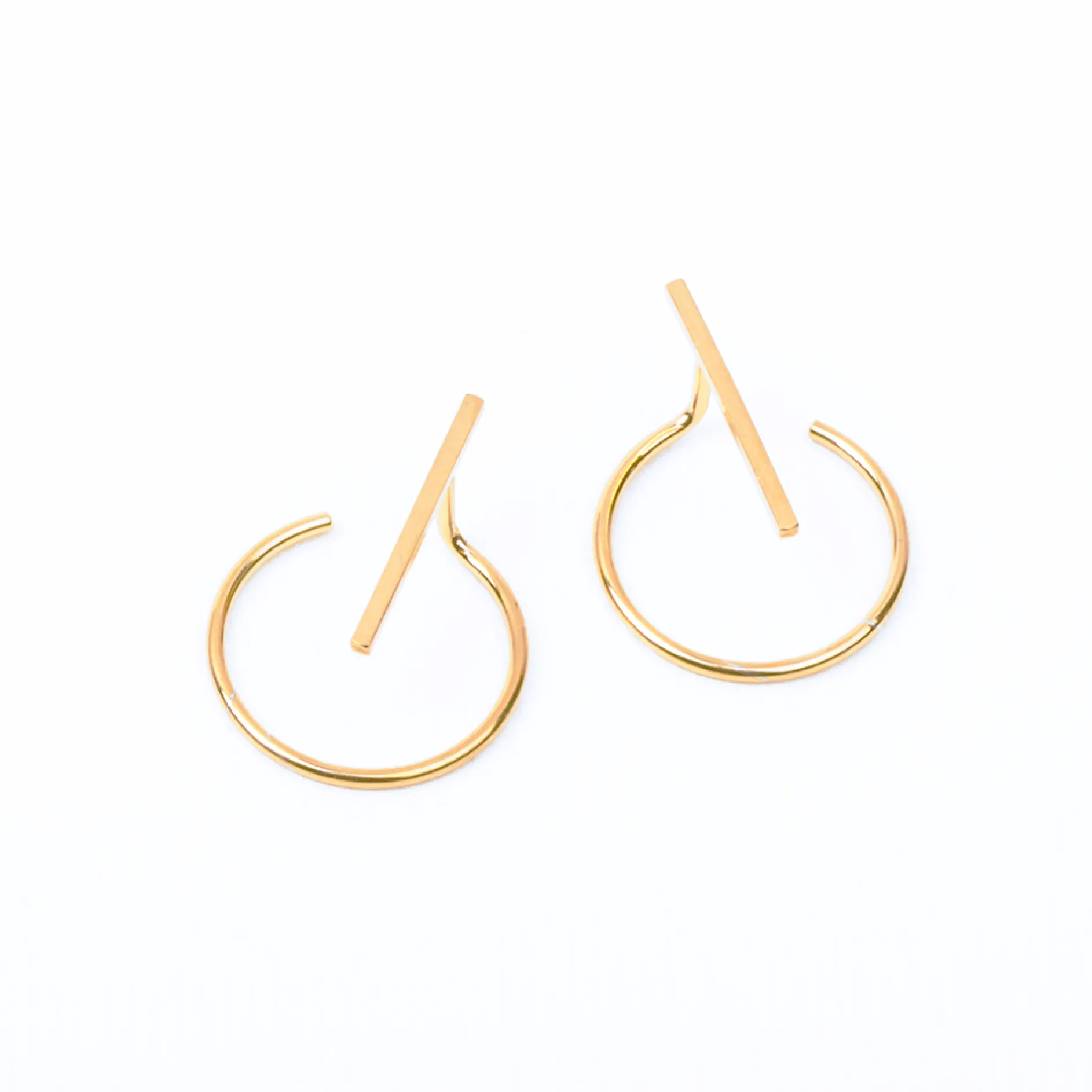 Oorbellen 14k pluto stripe
