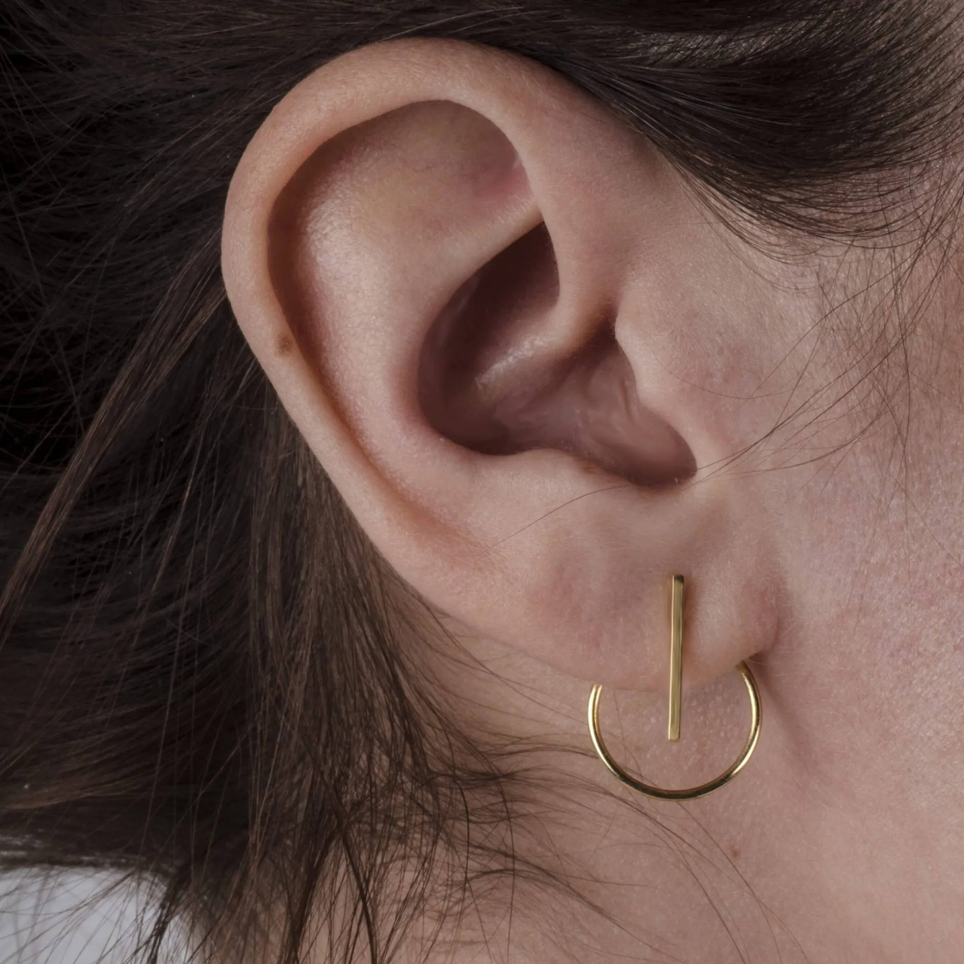 Oorbellen 14k pluto stripe