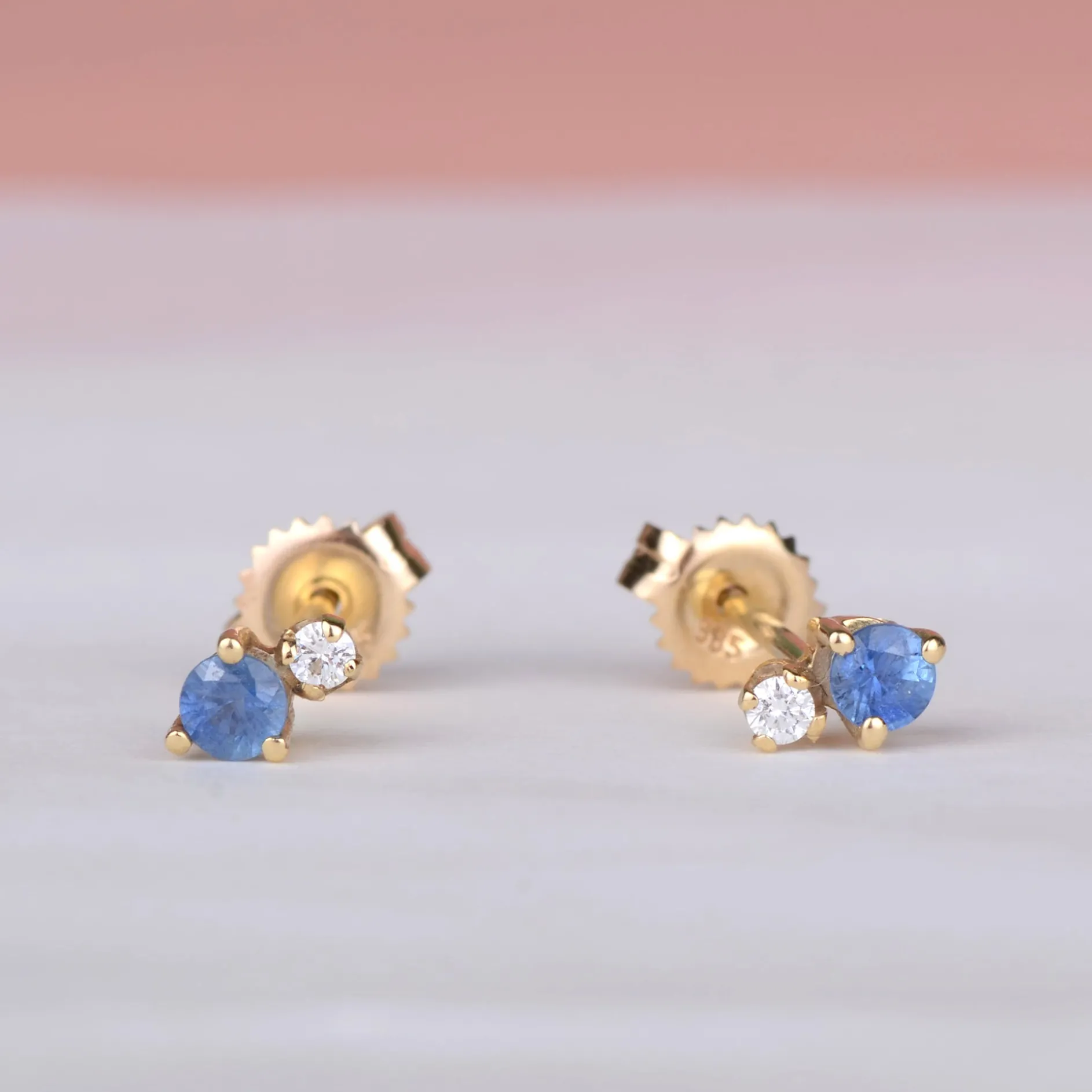 Oorbellen 14k sparkle indigo