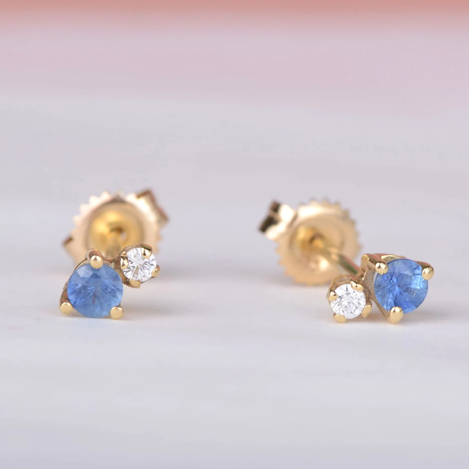 Oorbellen 14k sparkle indigo