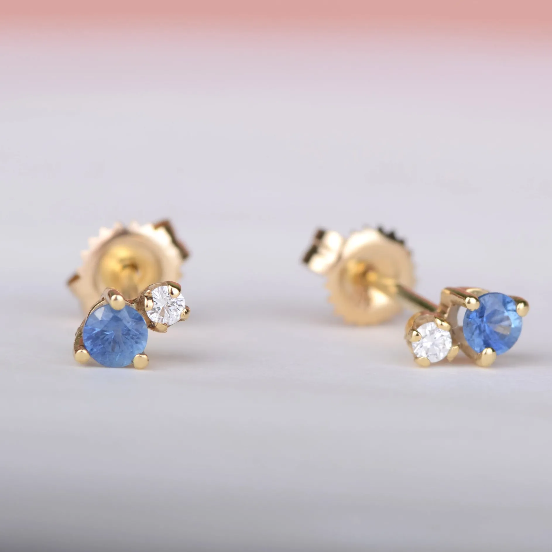 Oorbellen 14k sparkle indigo