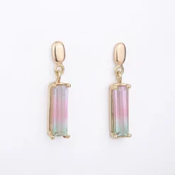Oorbellen 14k watermelon aurora