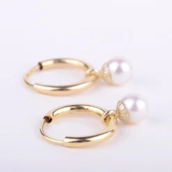 Oorbellen 14k whoops! pearl