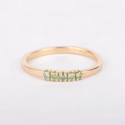 Ring 14k apple green