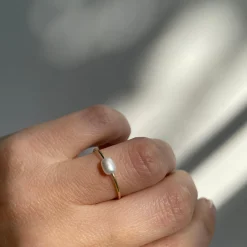 Ring 14k aquara drop