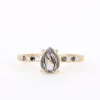 Ring 14k black & white