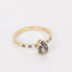 Ring 14k black & white