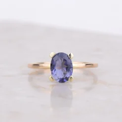 Ring 14k blue blush