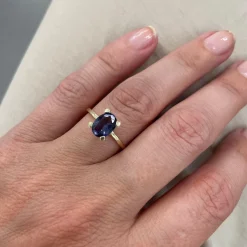 Ring 14k blue blush