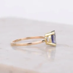 Ring 14k blue blush