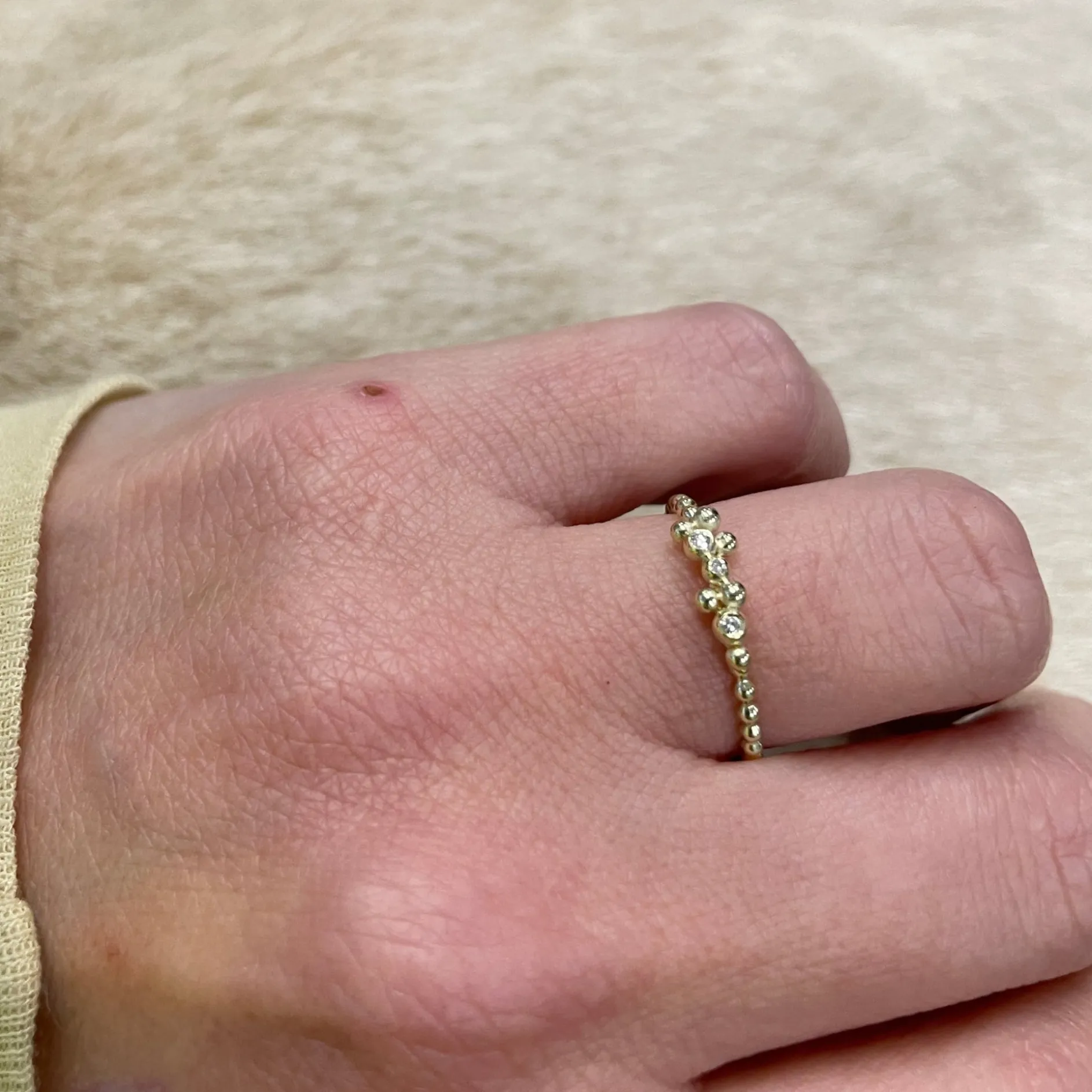 Ring 14k Bubble glam