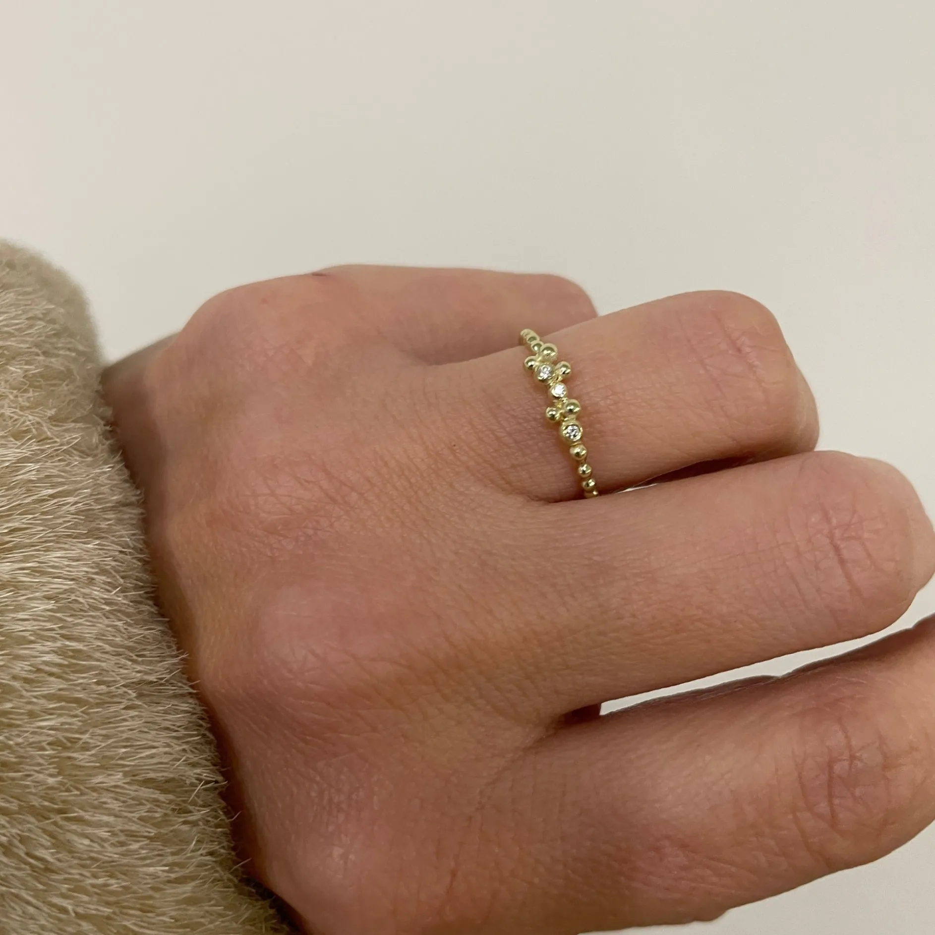 Ring 14k Bubble glam