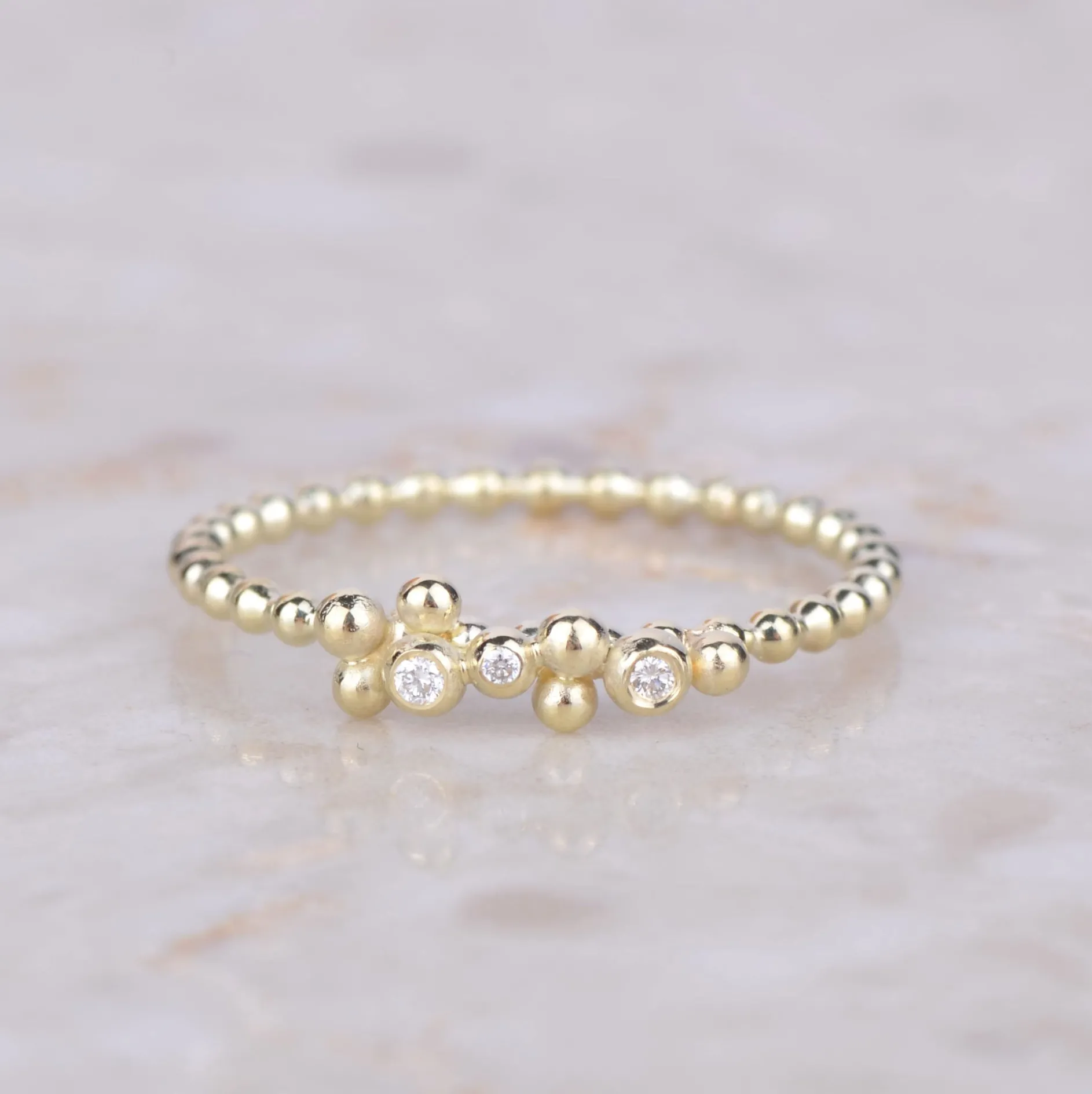 Ring 14k Bubble glam