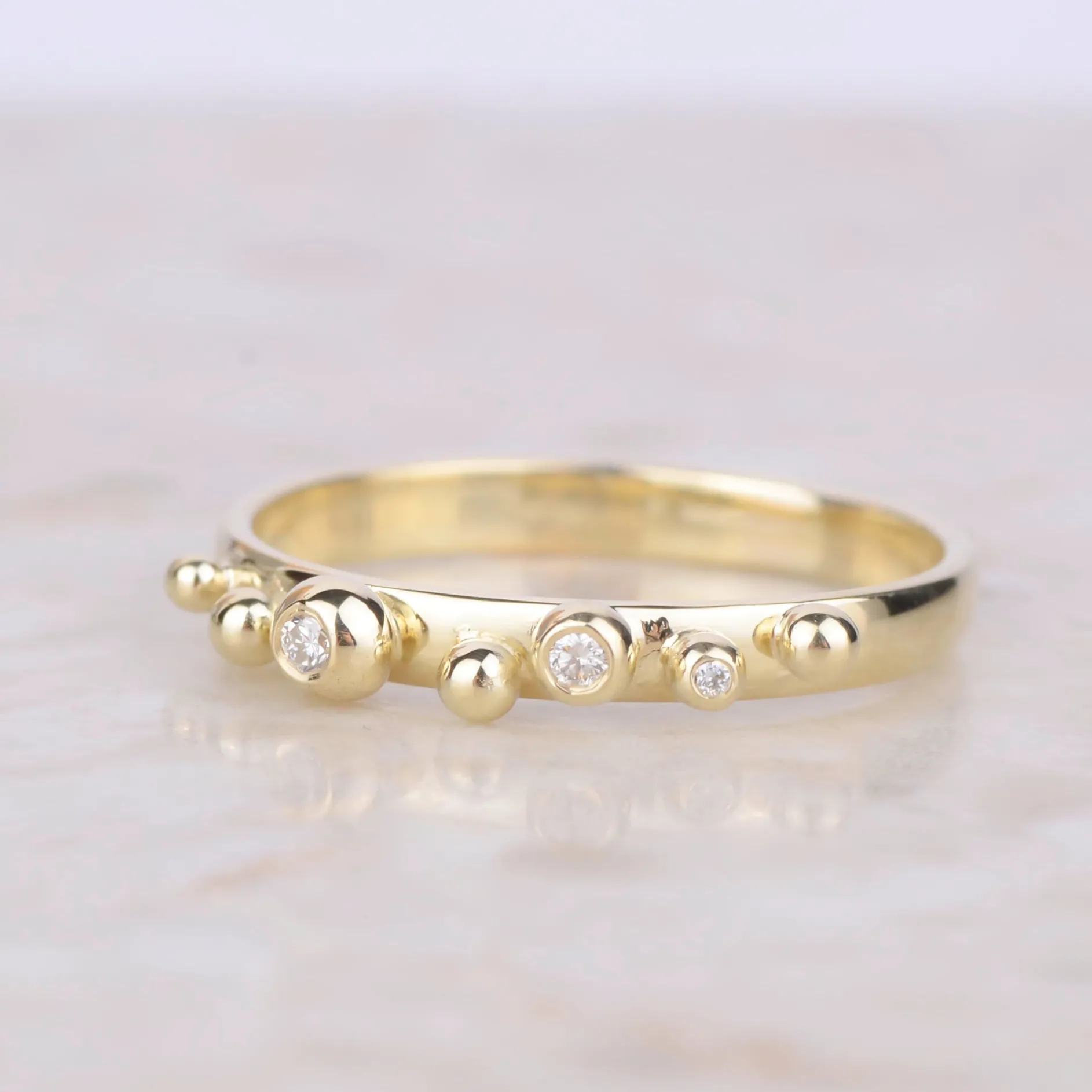 Ring 14k Bubble glam
