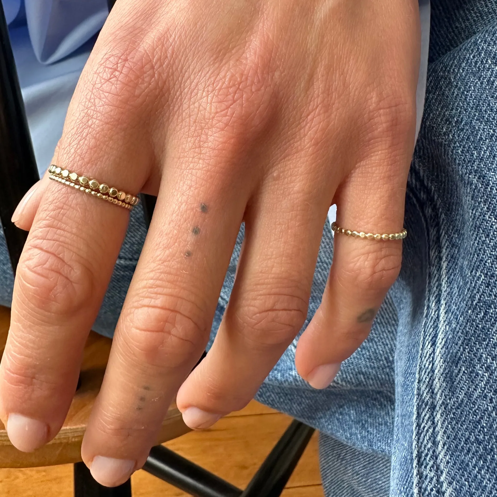 Ring 14k flat pearl
