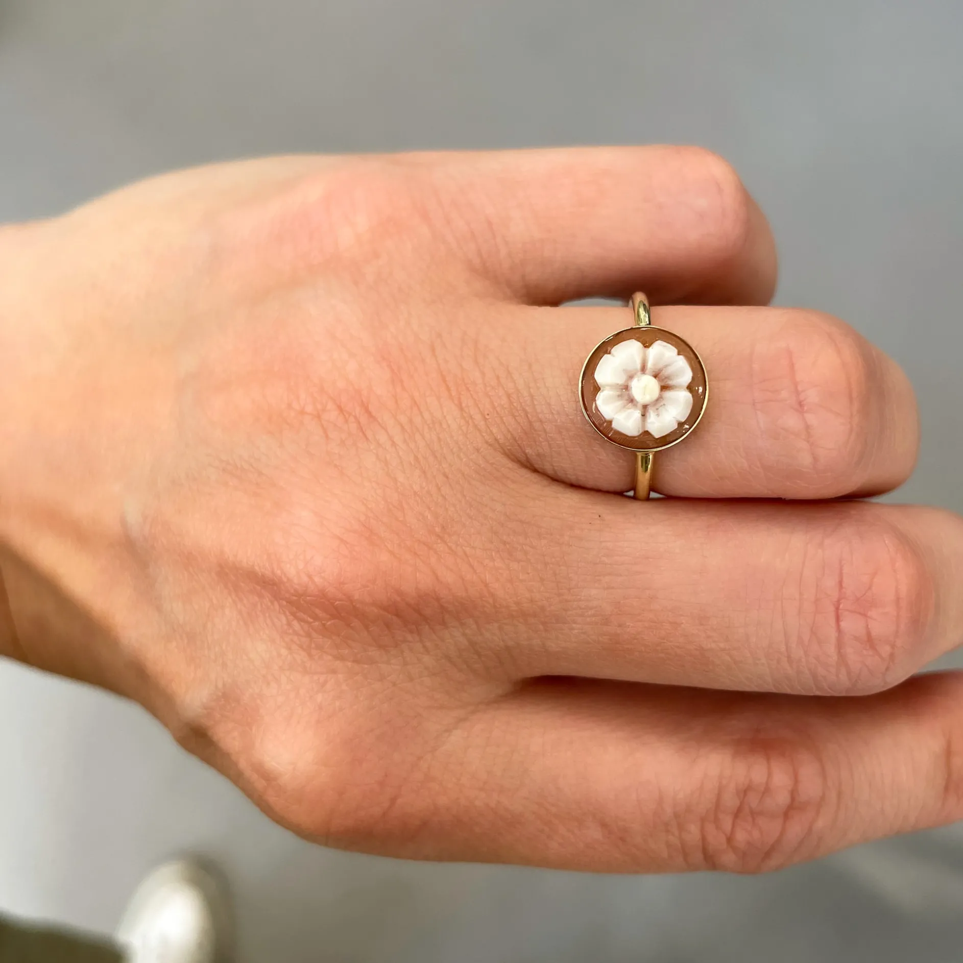 Ring 14k flower power