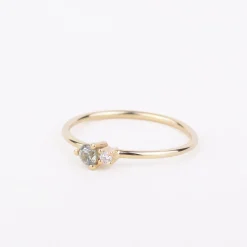 Ring 14k golden duo