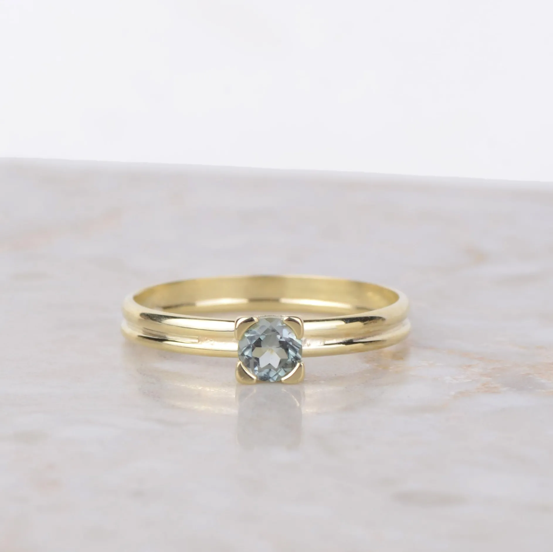 Ring 14k green forest