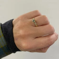 Ring 14k green forest