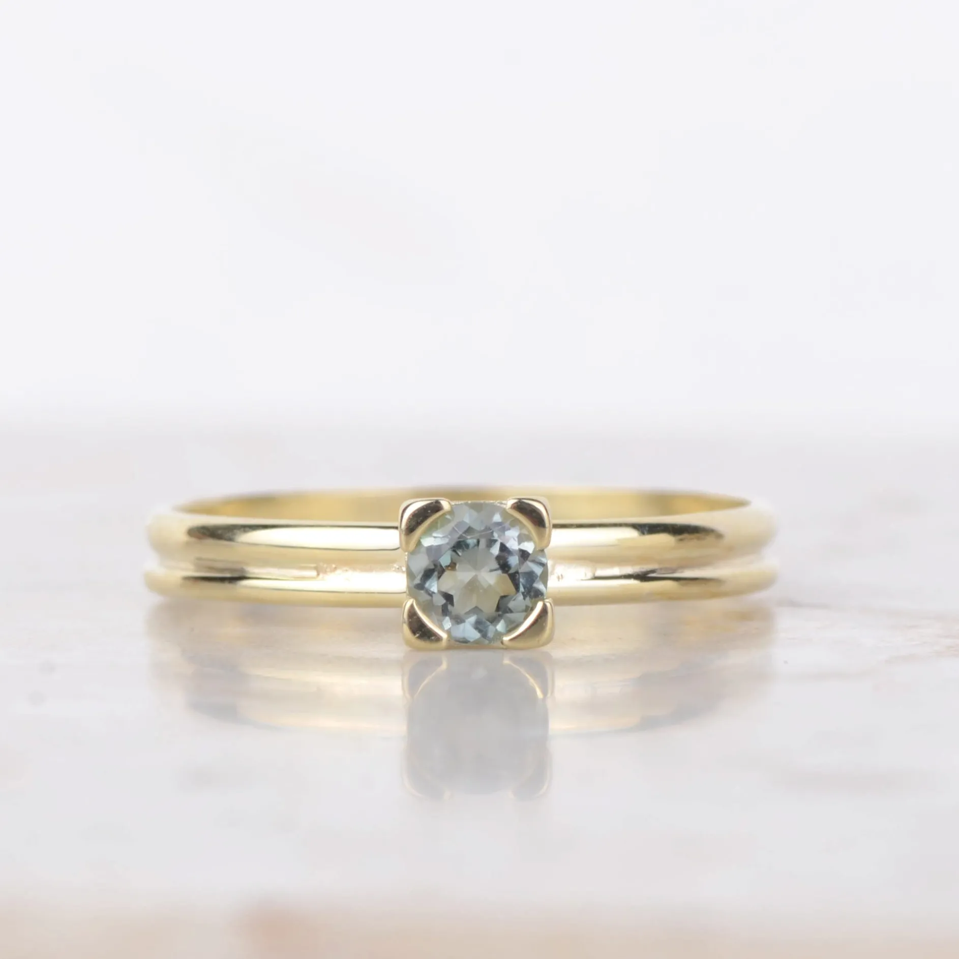 Ring 14k green forest