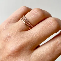 Ring 14k hammered