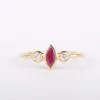 ring 14k nefertiti