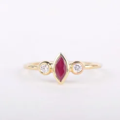 ring 14k nefertiti