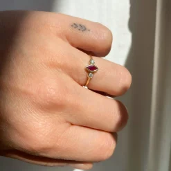 ring 14k nefertiti