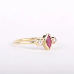 ring 14k nefertiti