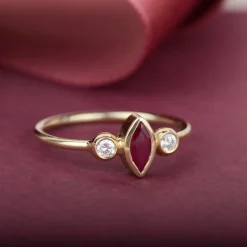 ring 14k nefertiti