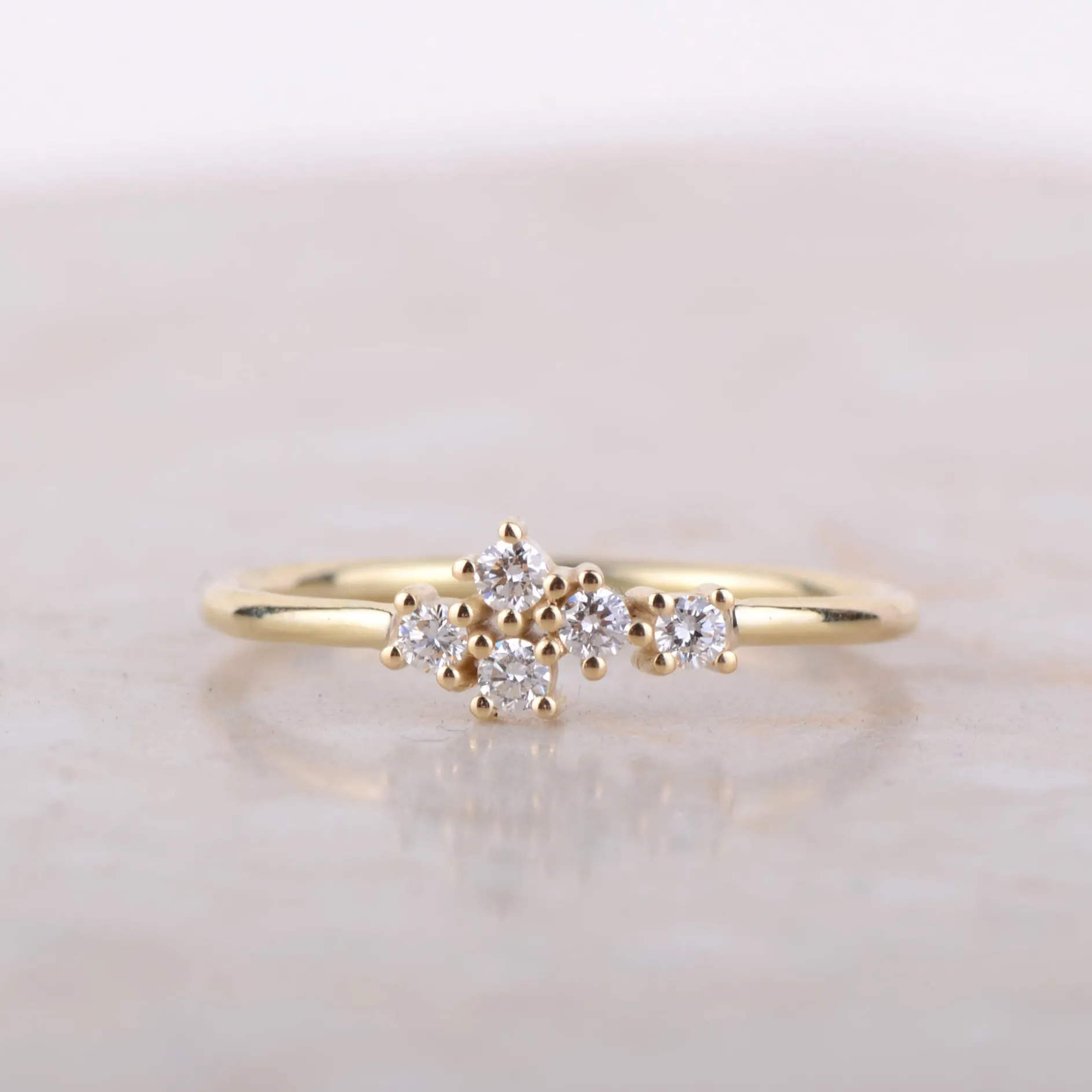 Ring 14k starlight