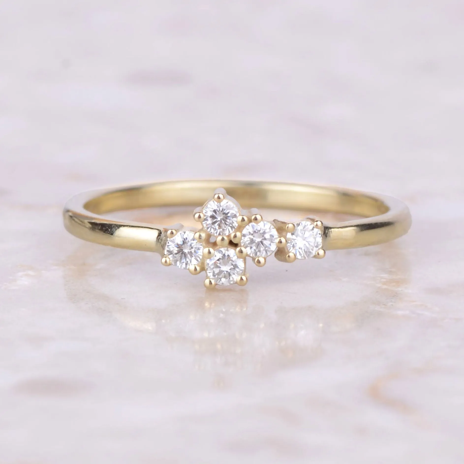 Ring 14k starlight aurora