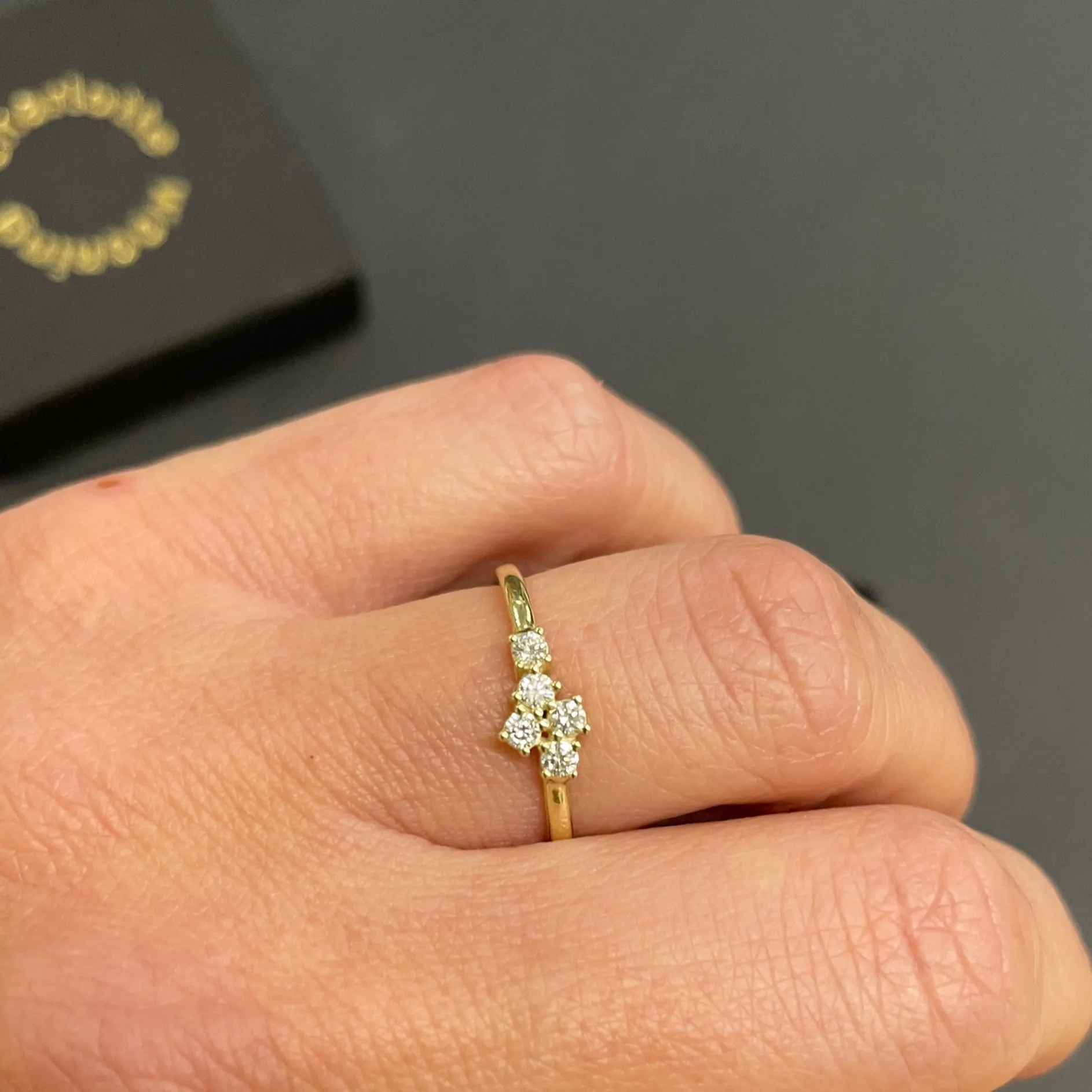 Ring 14k starlight aurora