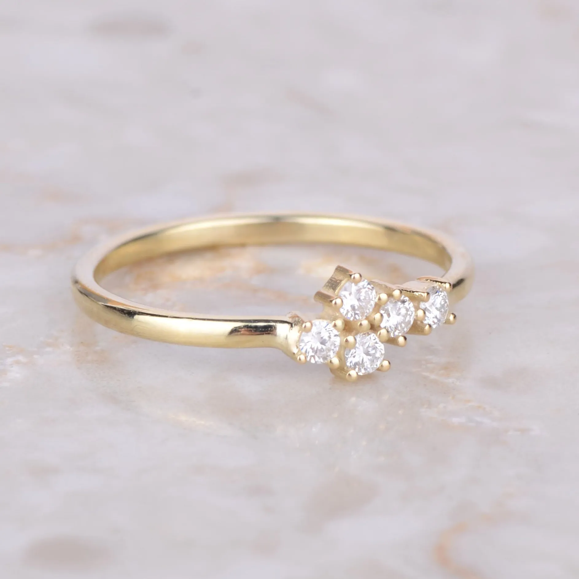 Ring 14k starlight aurora