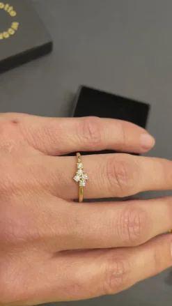 Ring 14k starlight aurora